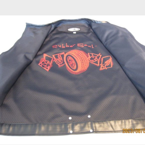 RUBBER SOUL 'Biker' Vest- M 'Black' (BRAND NEW /wot) SUPER RARE! 'Unisex' - Picture 12 of 16